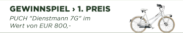 Gewinnspiel: 1. Preis: PUCH Dienstmann 7G im Wert von EUR 800,-